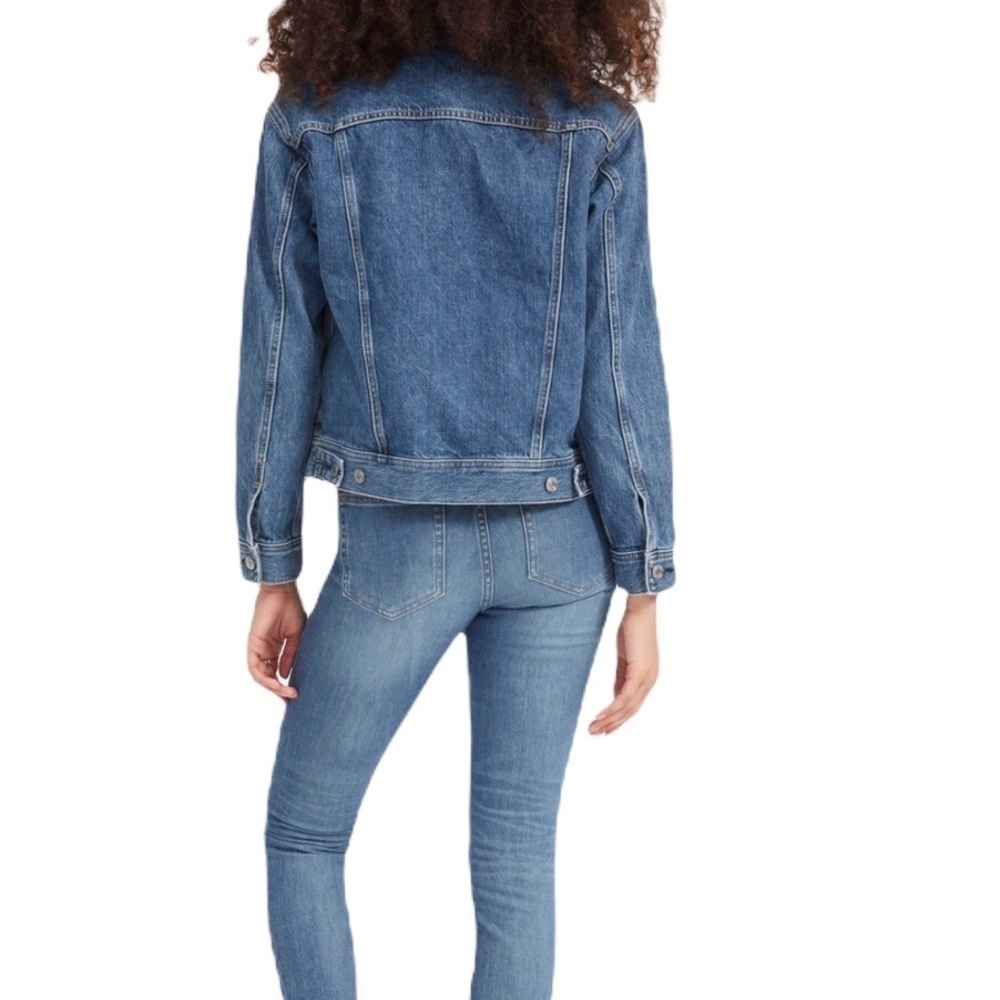 Everlane The Denim Jacket Blue Button Down Classic Jean Jacket Size XS - Picture 2 of 10